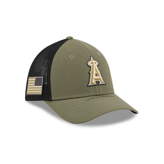 Los Angeles Angels Armed Forces Day 2026 39THIRTY M-Crown Stretch Fit Hat - New Era Cap