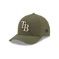 Tampa Bay Rays Armed Forces Day 2026 9FORTY M-Crown A-Frame Snapback Hat