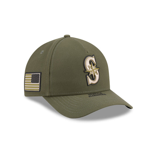 Seattle Mariners Armed Forces Day 2026 9FORTY M-Crown A-Frame Snapback Hat - New Era Cap