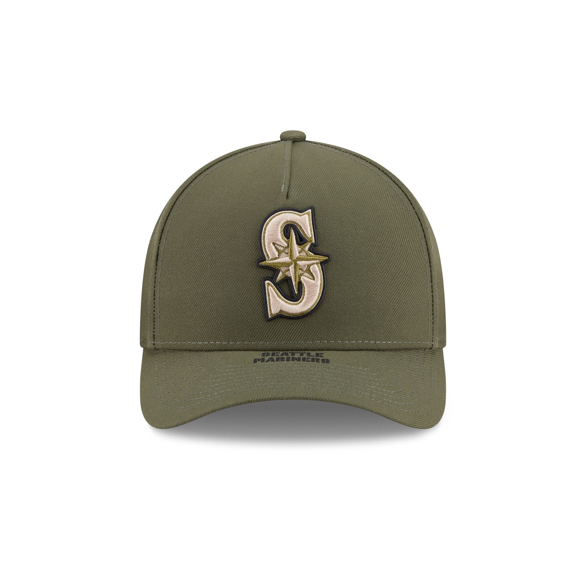 Seattle Mariners Armed Forces Day 2026 9FORTY M-Crown A-Frame Snapback Hat
