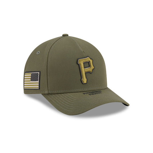 Pittsburgh Pirates Armed Forces Day 2026 9FORTY M-Crown A-Frame Snapback Hat - New Era Cap