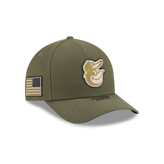 Baltimore Orioles Armed Forces Day 2026 9FORTY M-Crown A-Frame Snapback Hat - New Era Cap