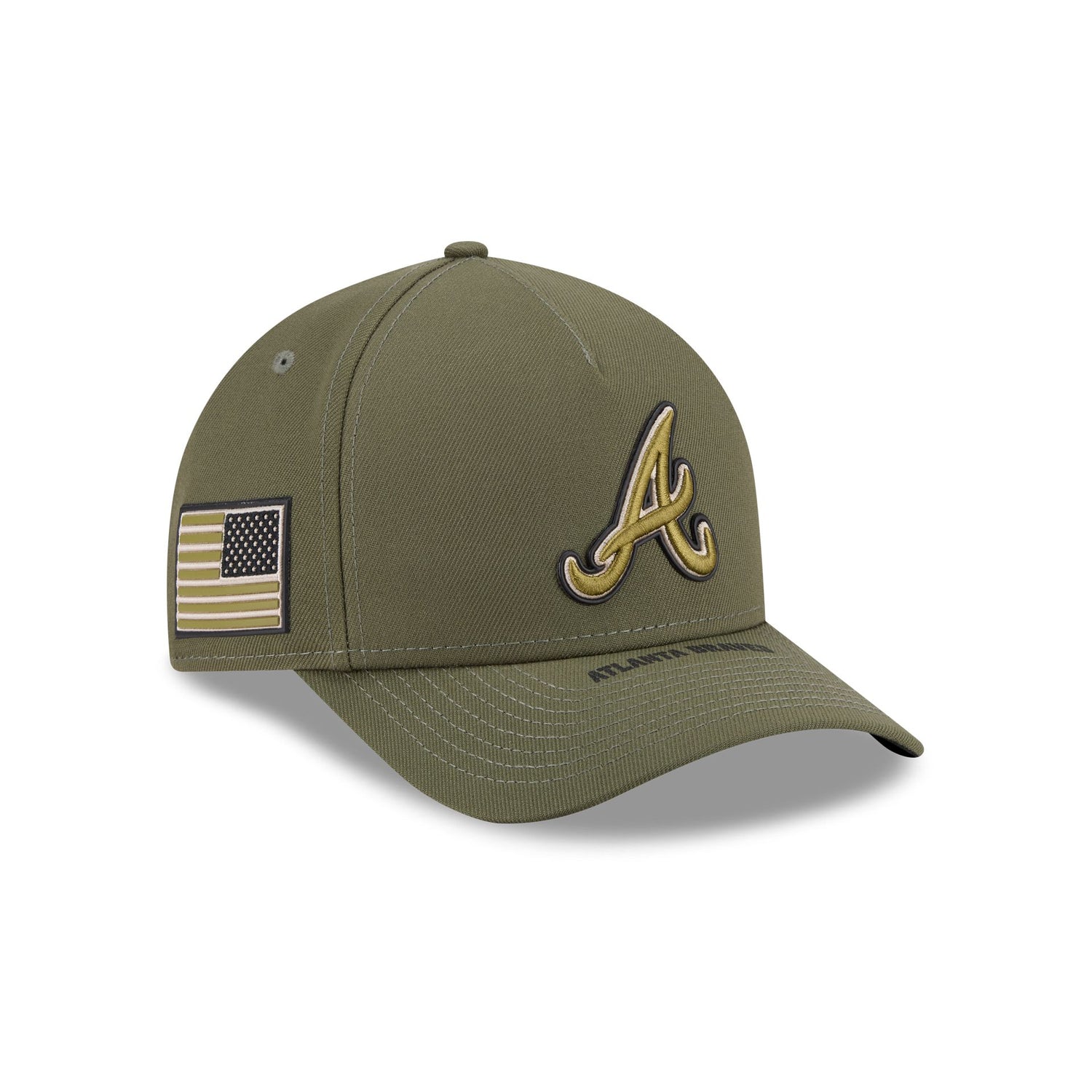 Atlanta Braves Armed Forces Day 2026 9FORTY M-Crown A-Frame Snapback Hat