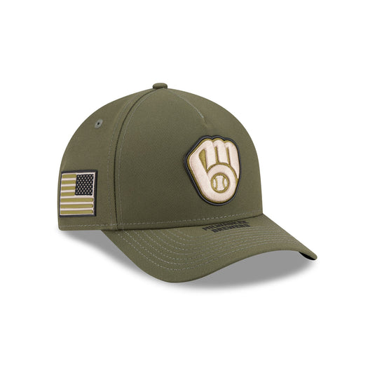 Milwaukee Brewers Armed Forces Day 2026 9FORTY M-Crown A-Frame Snapback Hat - New Era Cap