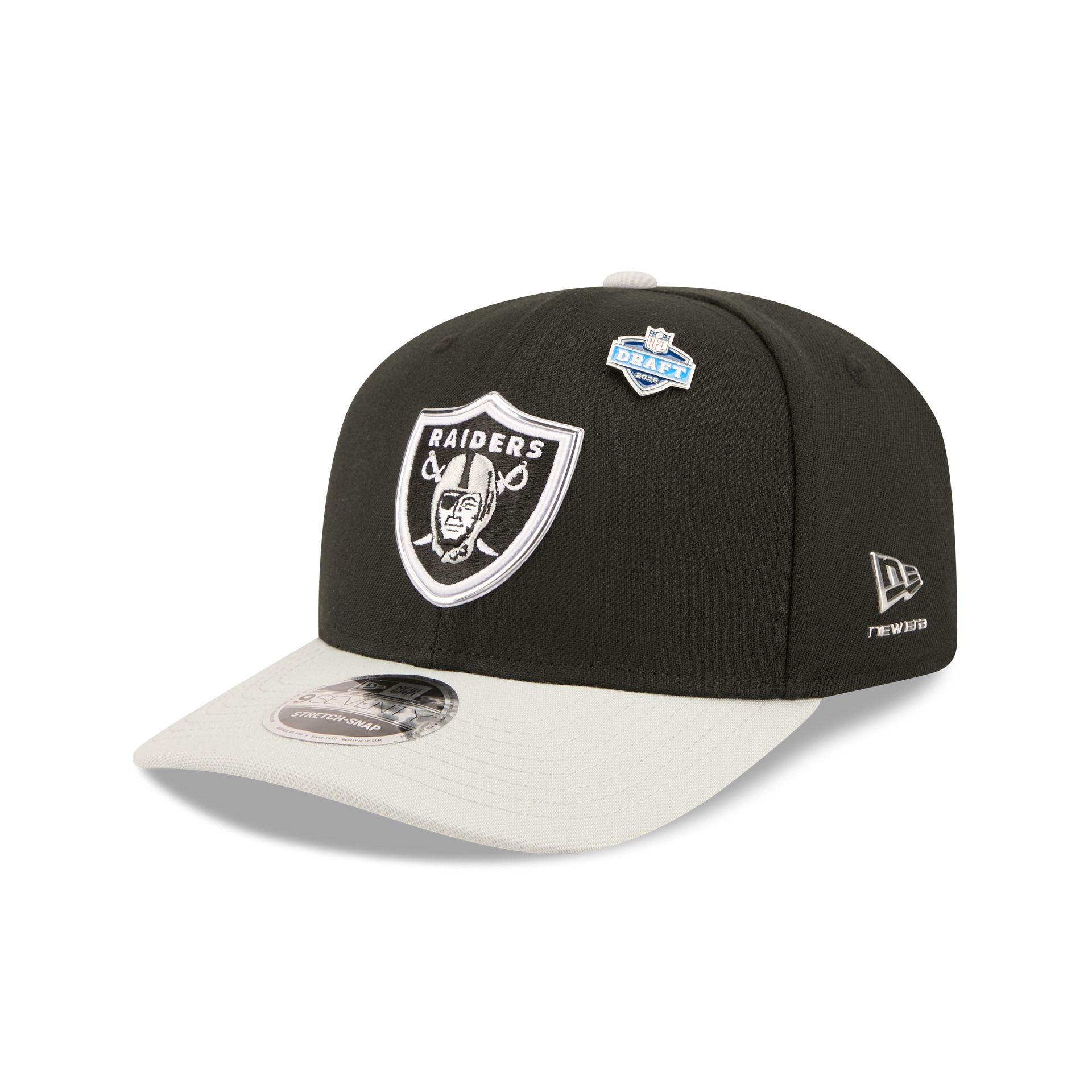 Las Vegas Raiders 2026 Draft 9SEVENTY Stretch-Snap Hat