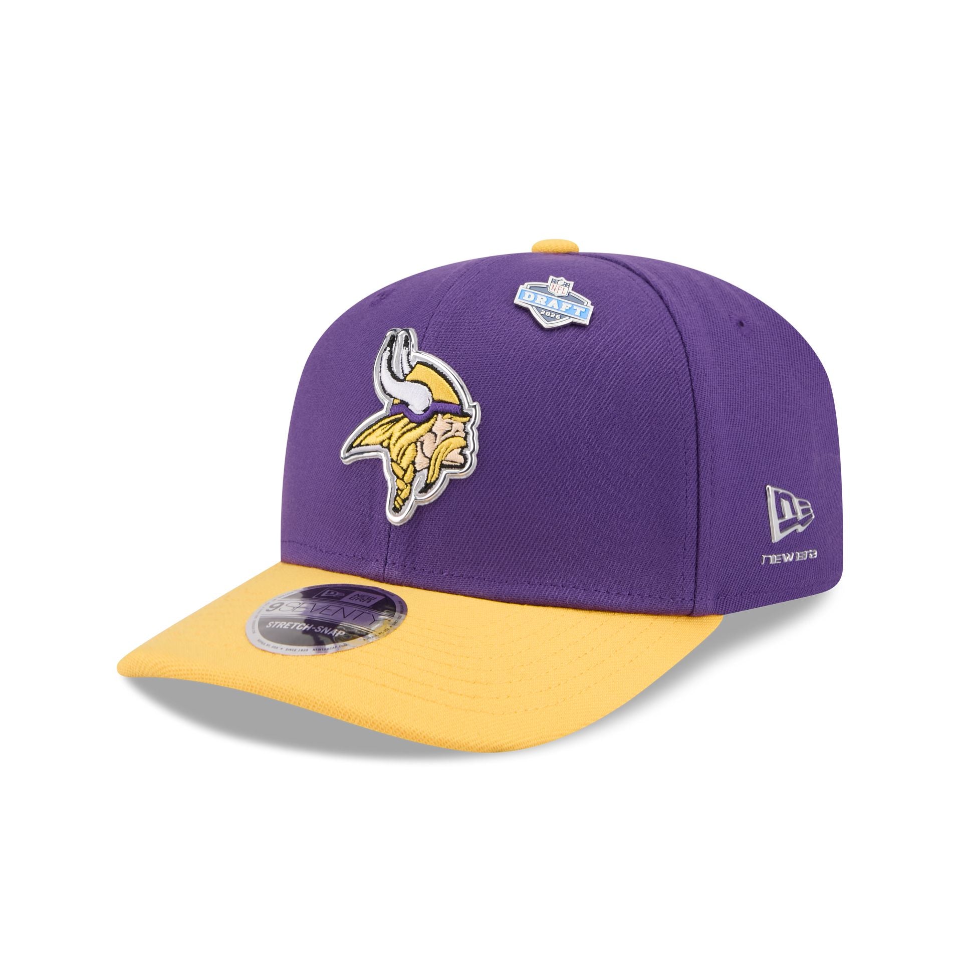 Minnesota Vikings 2026 Draft 9SEVENTY Stretch-Snap Hat – New Era Cap