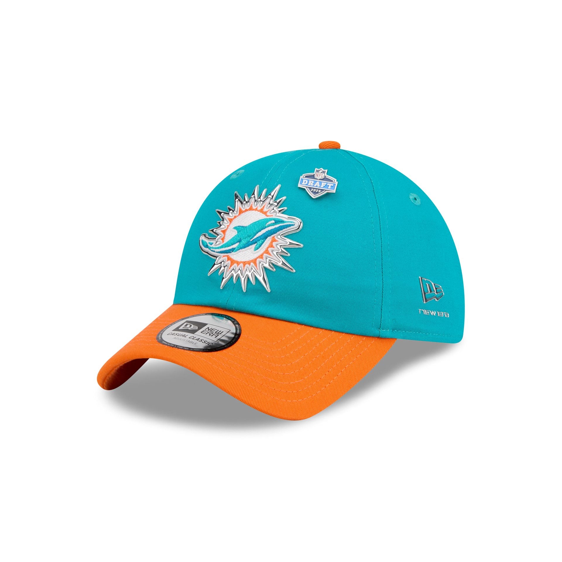 Miami Dolphins 2026 Draft Casual Classic Adjustable Hat – New Era Cap