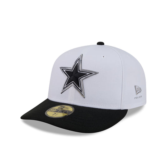 Dallas Cowboys 2026 Draft Black and White 59FIFTY Fitted Hat - New Era Cap