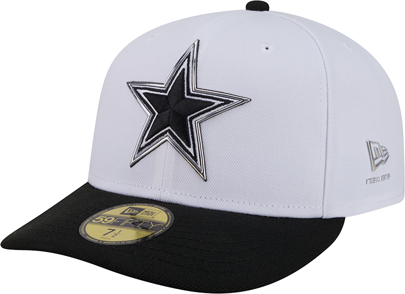 Dallas Cowboys 2026 Draft Black and White 59FIFTY Fitted Hat