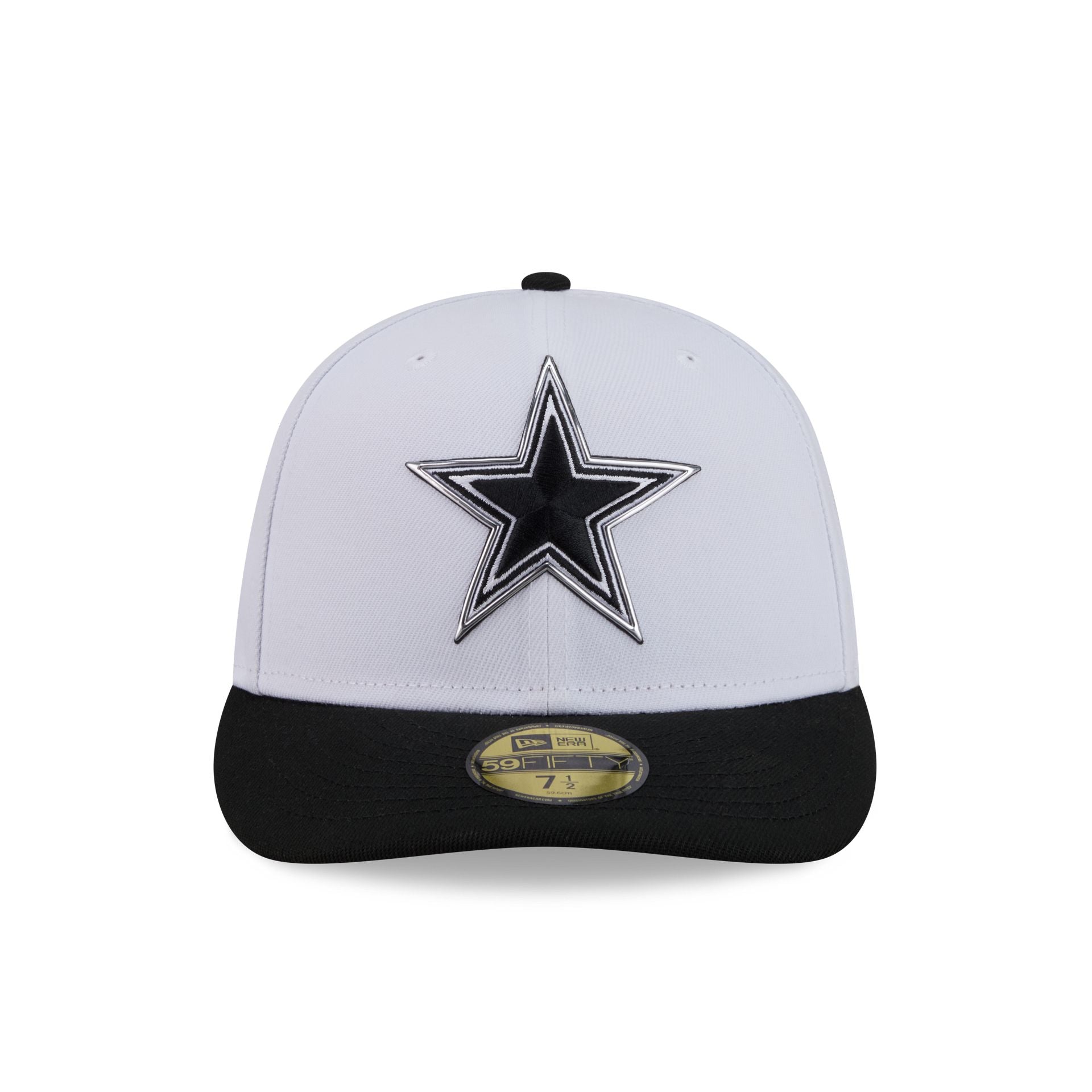 Dallas Cowboys 2026 Draft Black and White 59FIFTY Fitted Hat