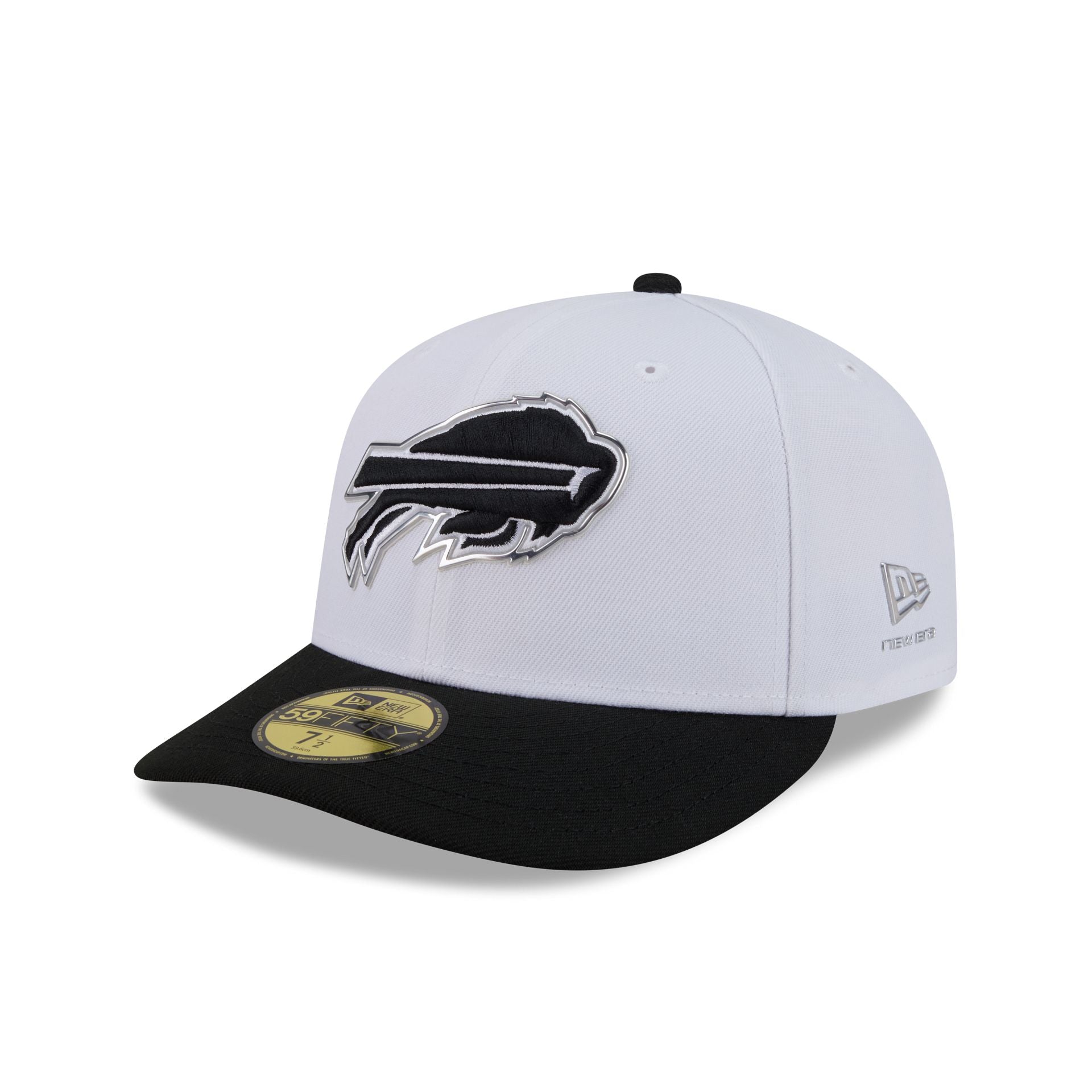 Buffalo Bills 2026 Draft Black and White 59FIFTY Fitted Hat