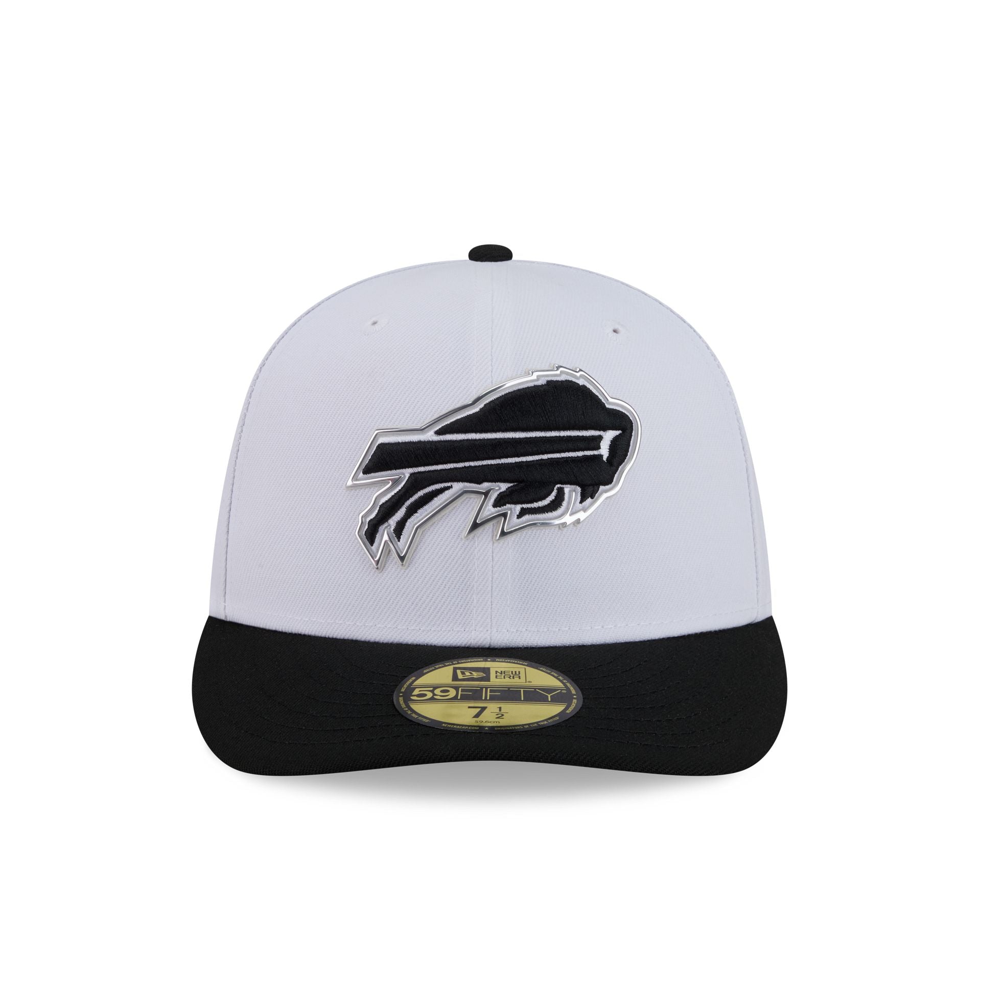 Buffalo Bills 2026 Draft Black and White 59FIFTY Fitted Hat