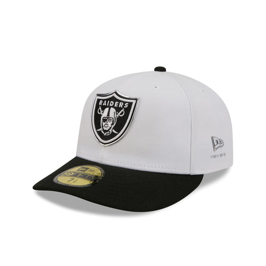 Las Vegas Raiders 2026 Draft Black and White 59FIFTY Fitted Hat - New Era Cap