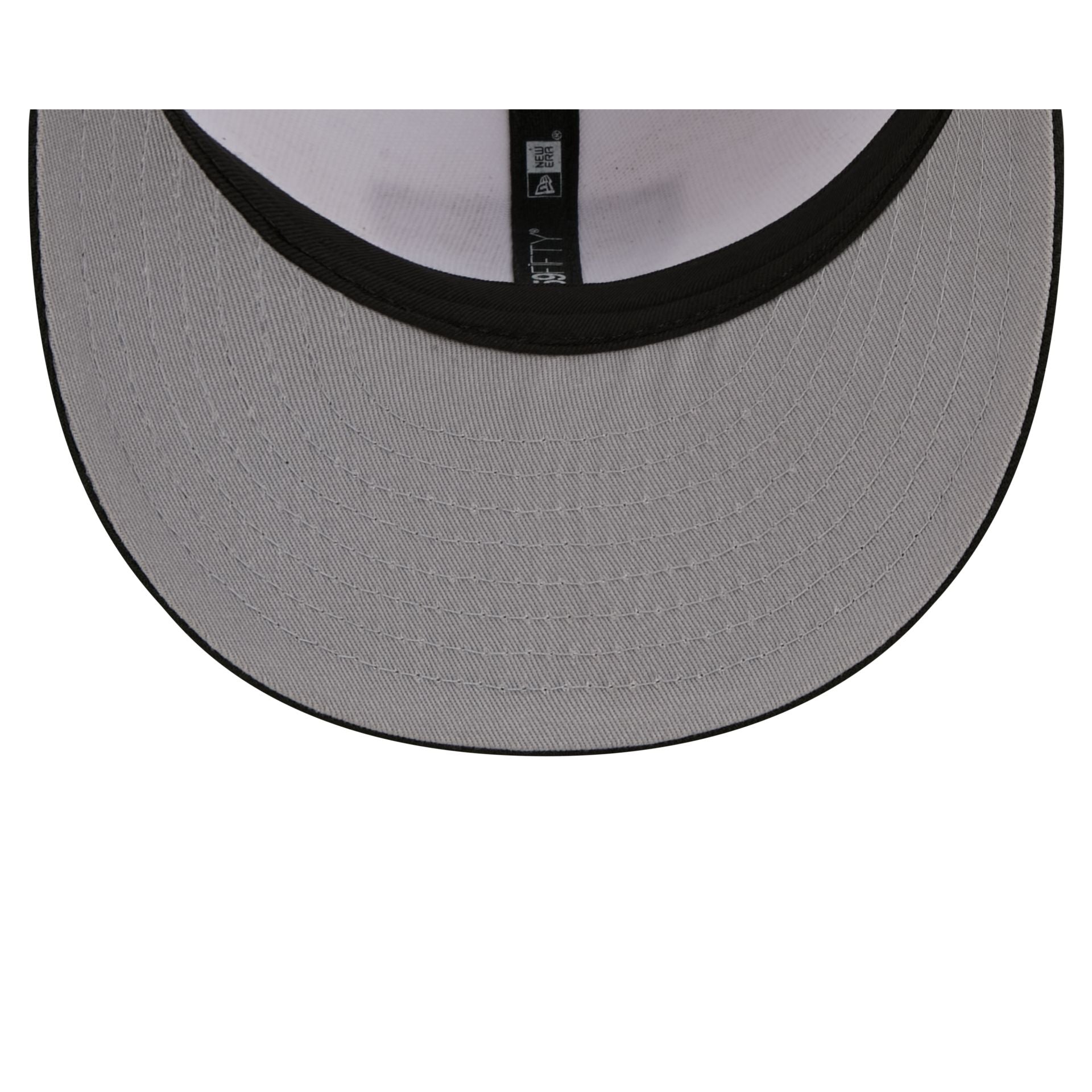 Las Vegas Raiders 2026 Draft Black and White 59FIFTY Fitted Hat