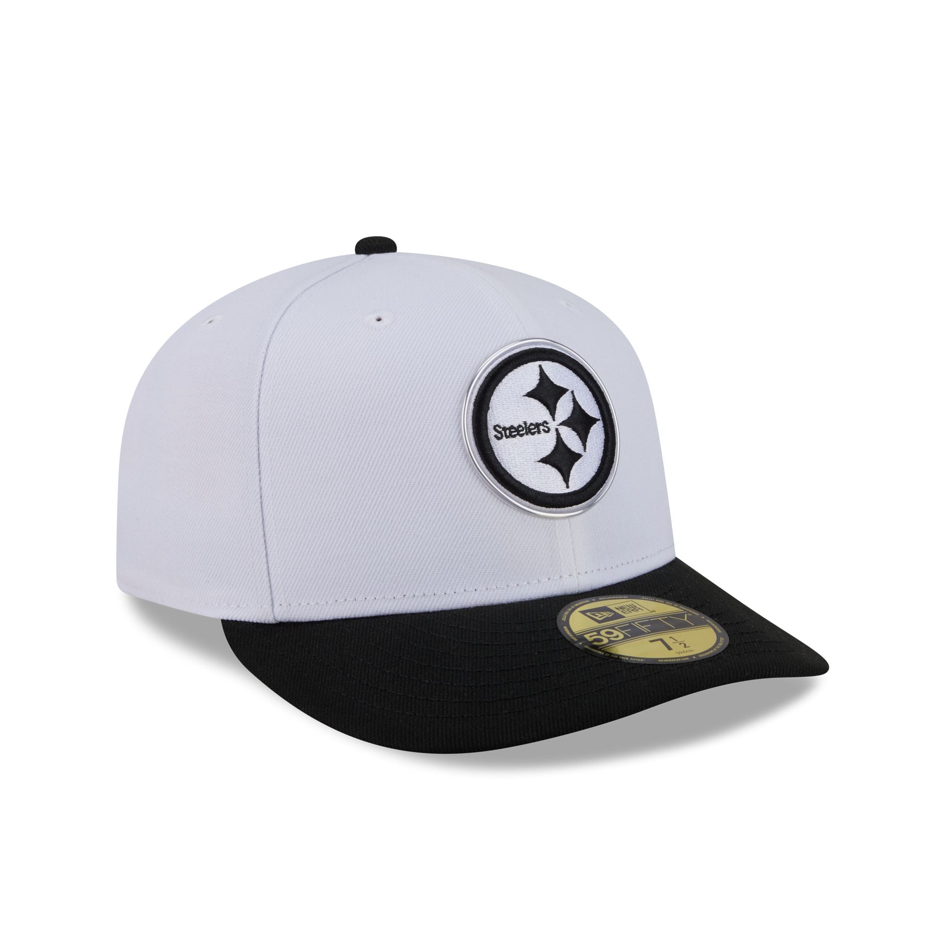 Pittsburgh Steelers 2026 Draft Black and White 59FIFTY Fitted Hat