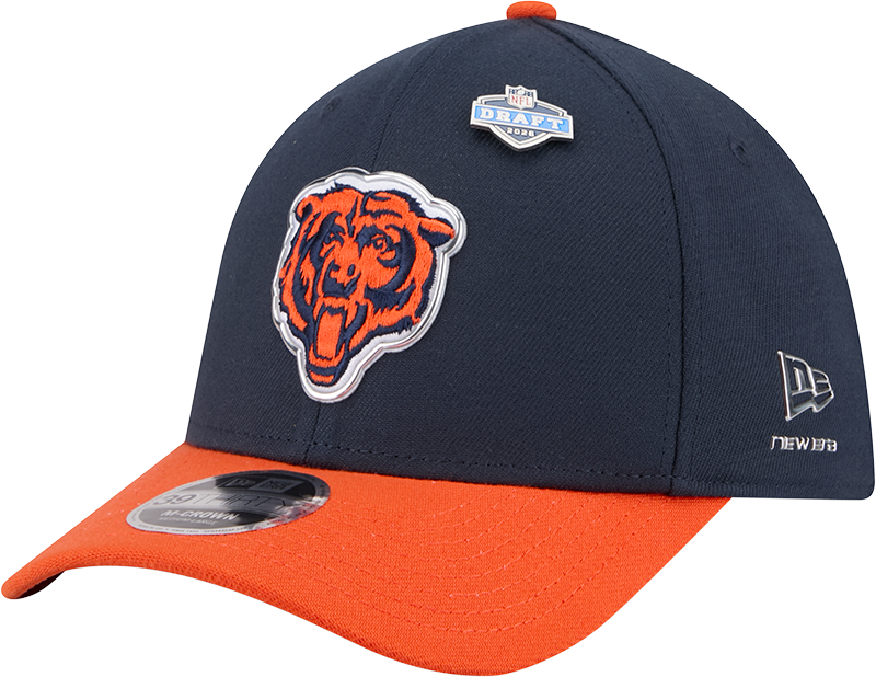 Chicago Bears 2026 Draft 39THIRTY M-Crown Stretch Fit Hat