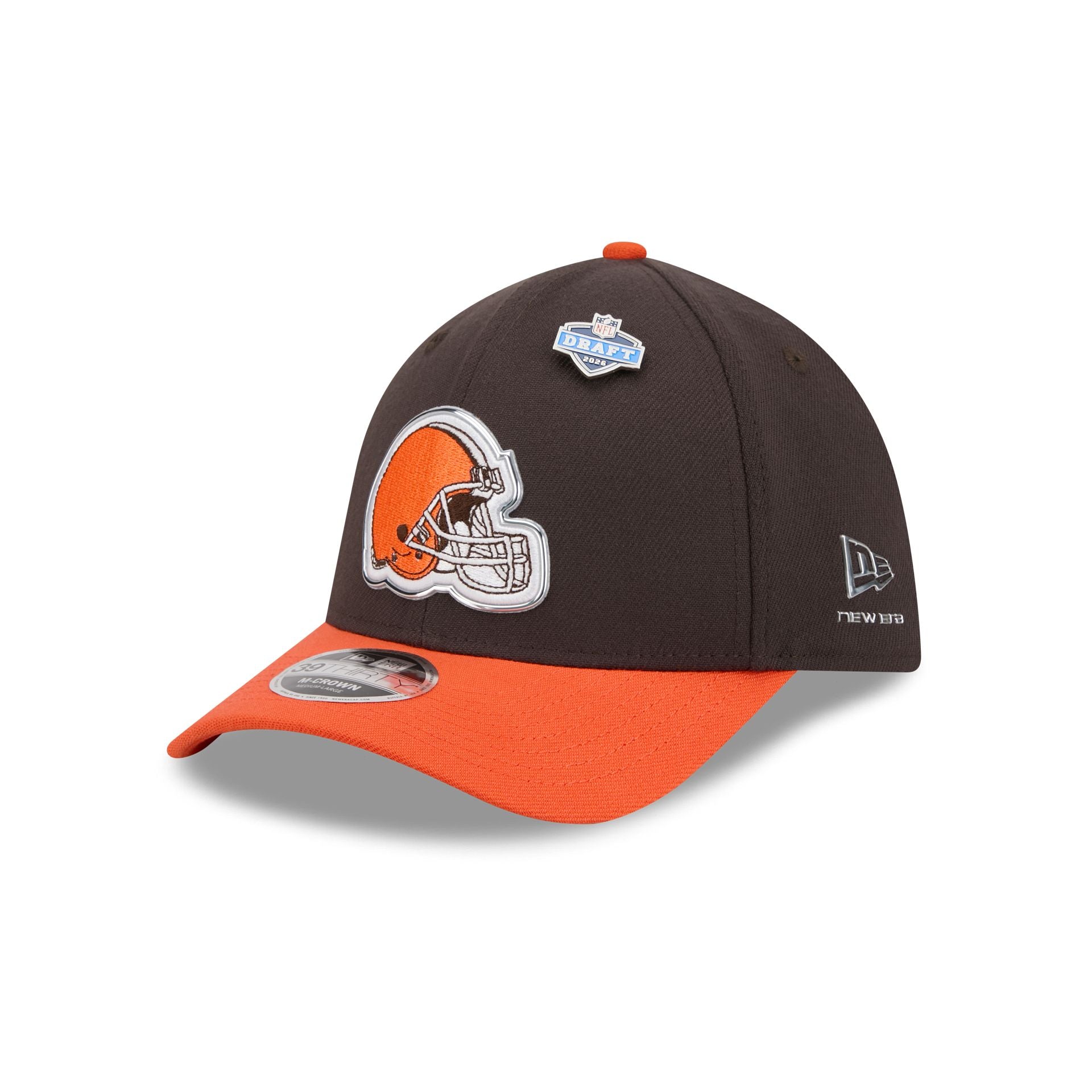 Cleveland Browns 2026 Draft 39THIRTY M-Crown Stretch Fit Hat – New
