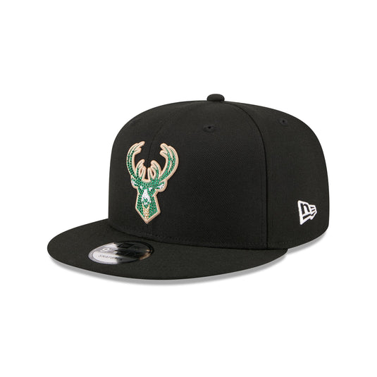 Milwaukee Bucks 2026 Draft Black 9FIFTY Snapback Hat - New Era Cap