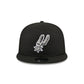 San Antonio Spurs 2026 Draft Black 9FIFTY Snapback Hat