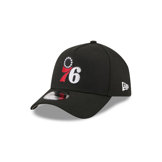 Philadelphia 76ers 2026 Draft Black 9FORTY A-Frame Snapback Hat - New Era Cap