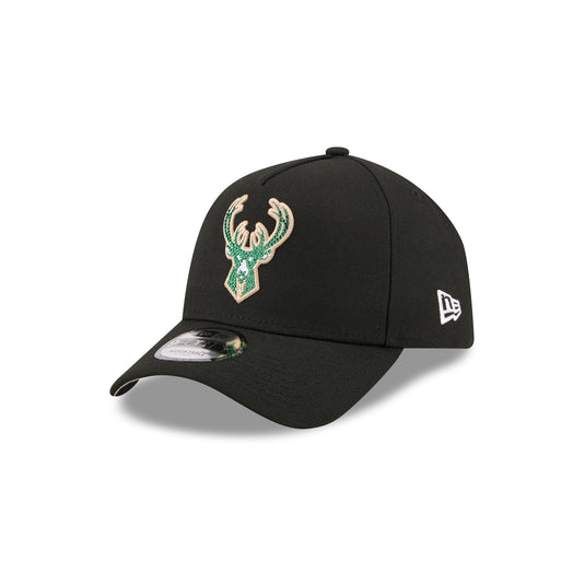 Milwaukee Bucks 2026 Draft Black 9FORTY A-Frame Snapback Hat - New Era Cap