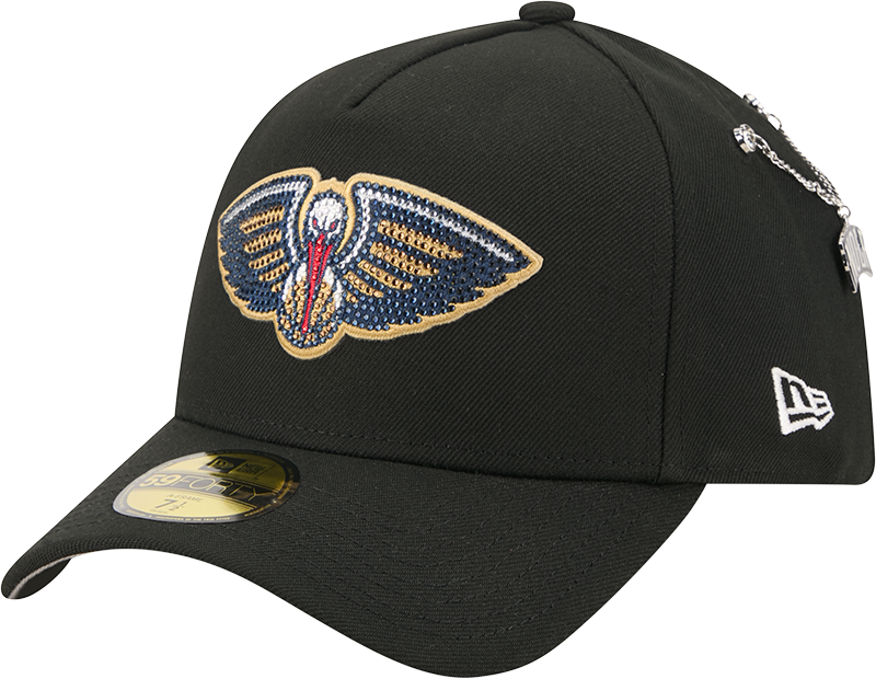 New Orleans Pelicans 2026 Draft Black 59FORTY A-Frame Fitted Hat