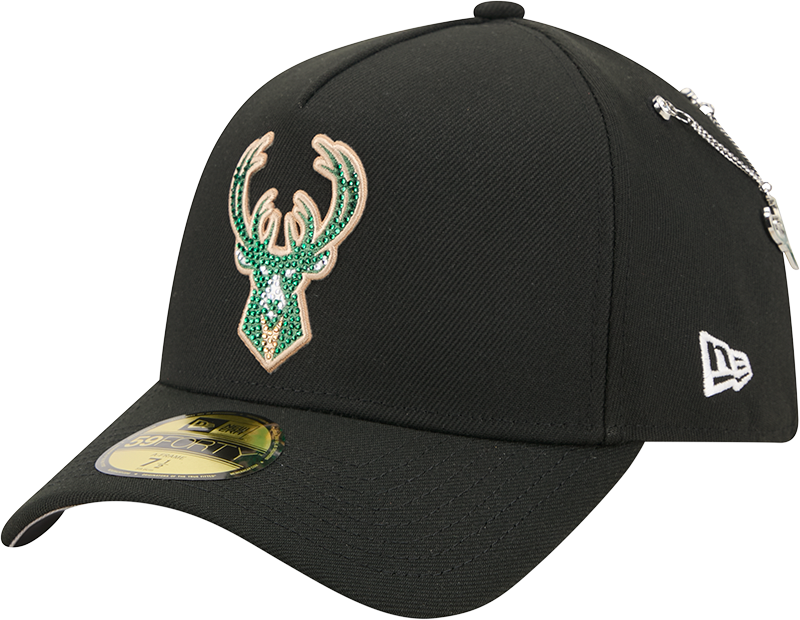 Milwaukee Bucks 2026 Draft Black 59FORTY A-Frame Fitted Hat