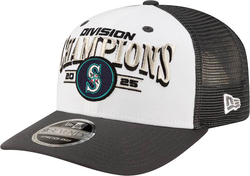 Seattle Mariners 2025 Regular Season Division Champions Locker Room 9SEVENTY Stretch-Snap Hat
