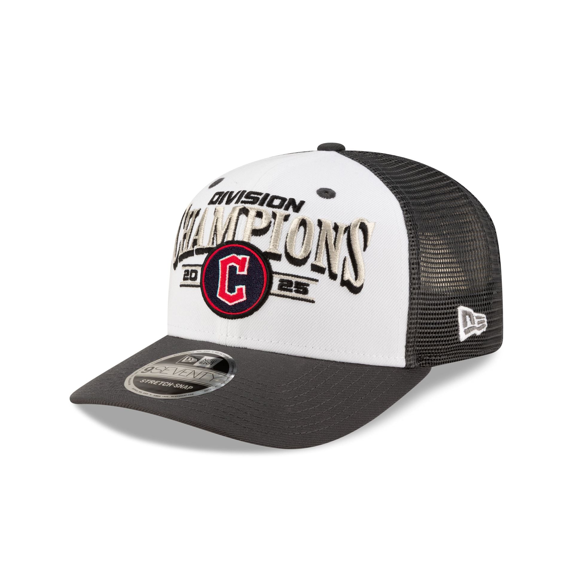 Cleveland Guardians 2025 Regular Season Division Champions Locker Room 9SEVENTY Stretch-Snap Hat