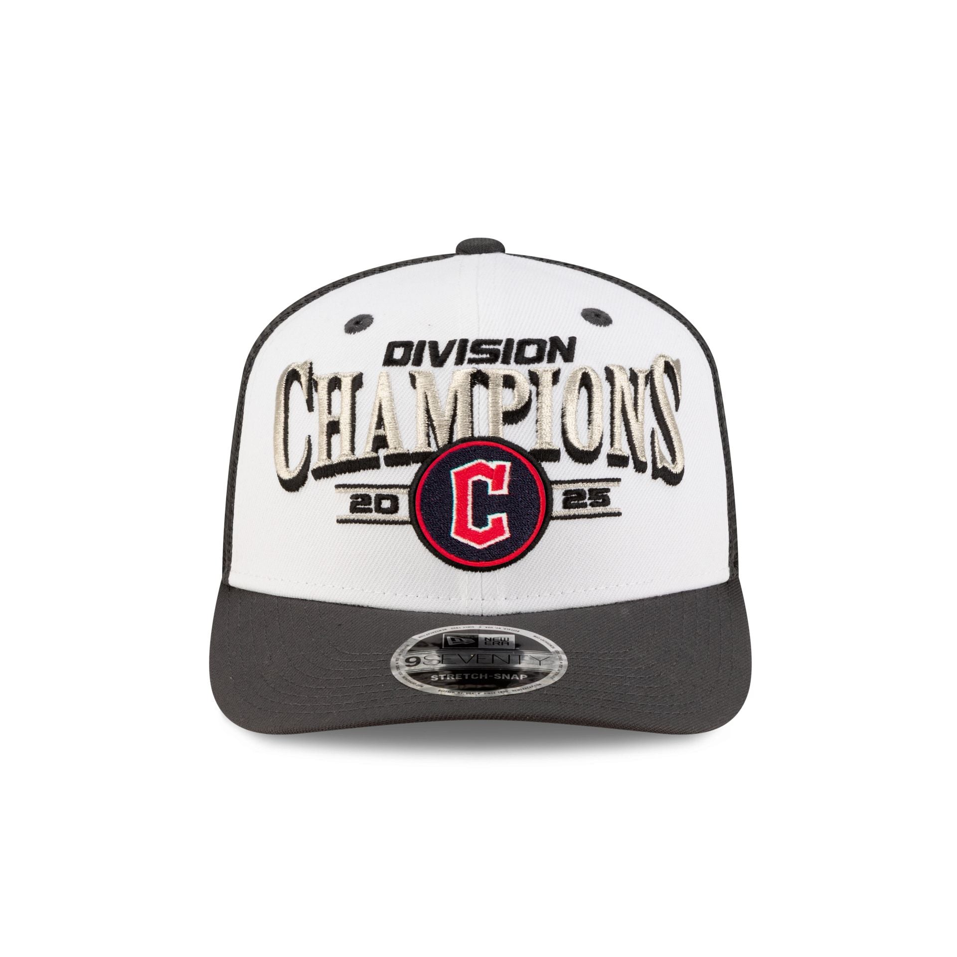 Cleveland Guardians 2025 Regular Season Division Champions Locker Room 9SEVENTY Stretch-Snap Hat