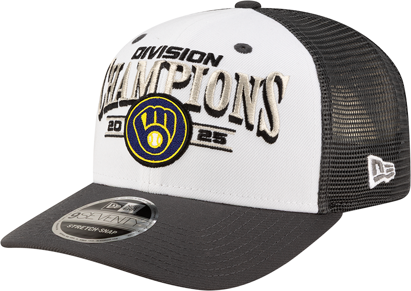 Milwaukee Brewers 2025 Regular Season Division Champions Locker Room 9SEVENTY Stretch-Snap Hat