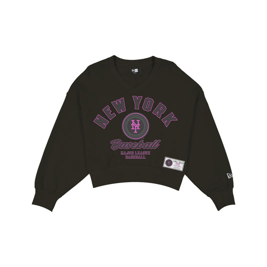 New York Mets 2026 City Connect Women's Cropped Crewneck - New Era Cap