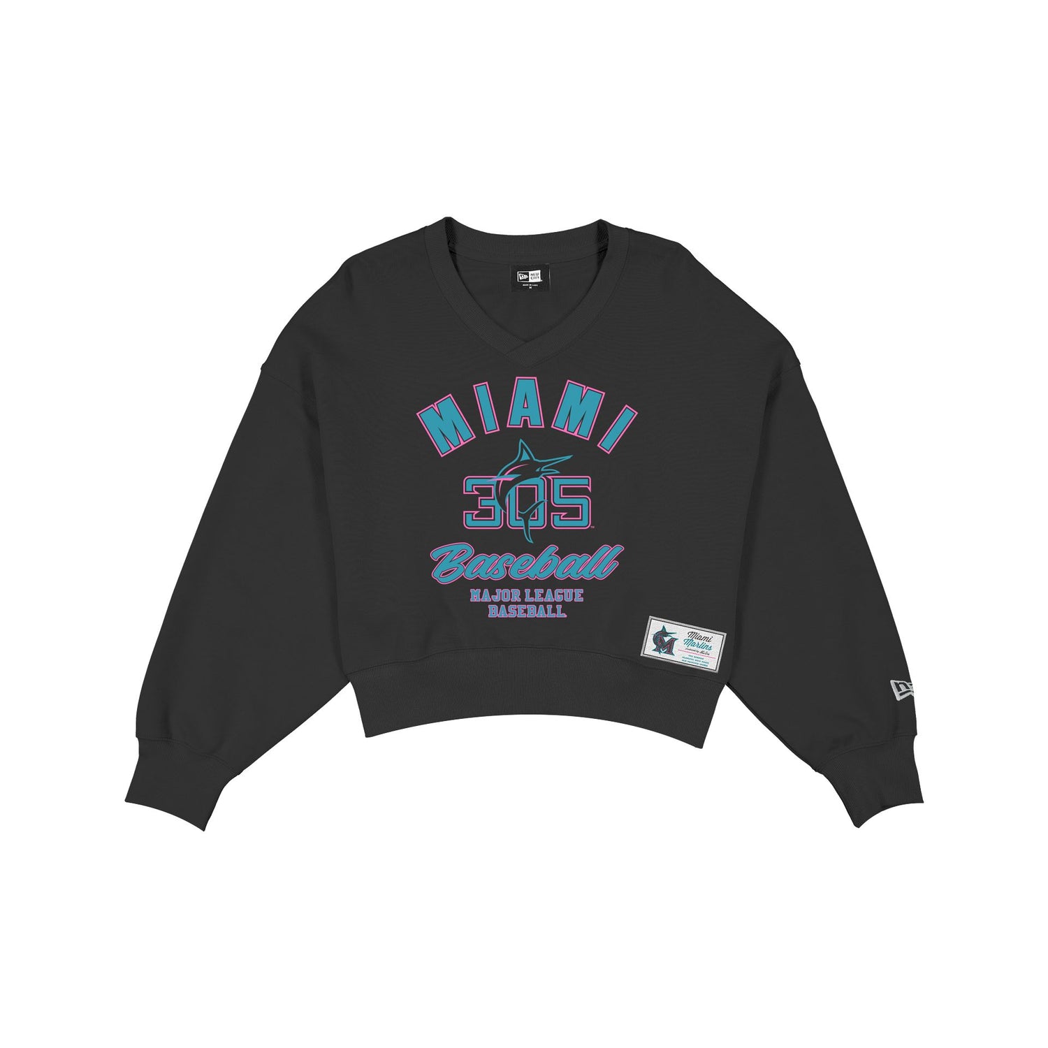 Miami Marlins 2026 City Connect Women's Cropped Crewneck