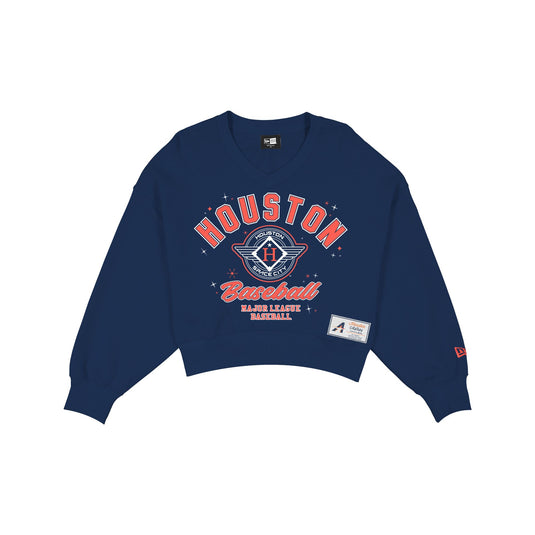 Houston Astros 2026 City Connect Women's Cropped Crewneck - New Era Cap