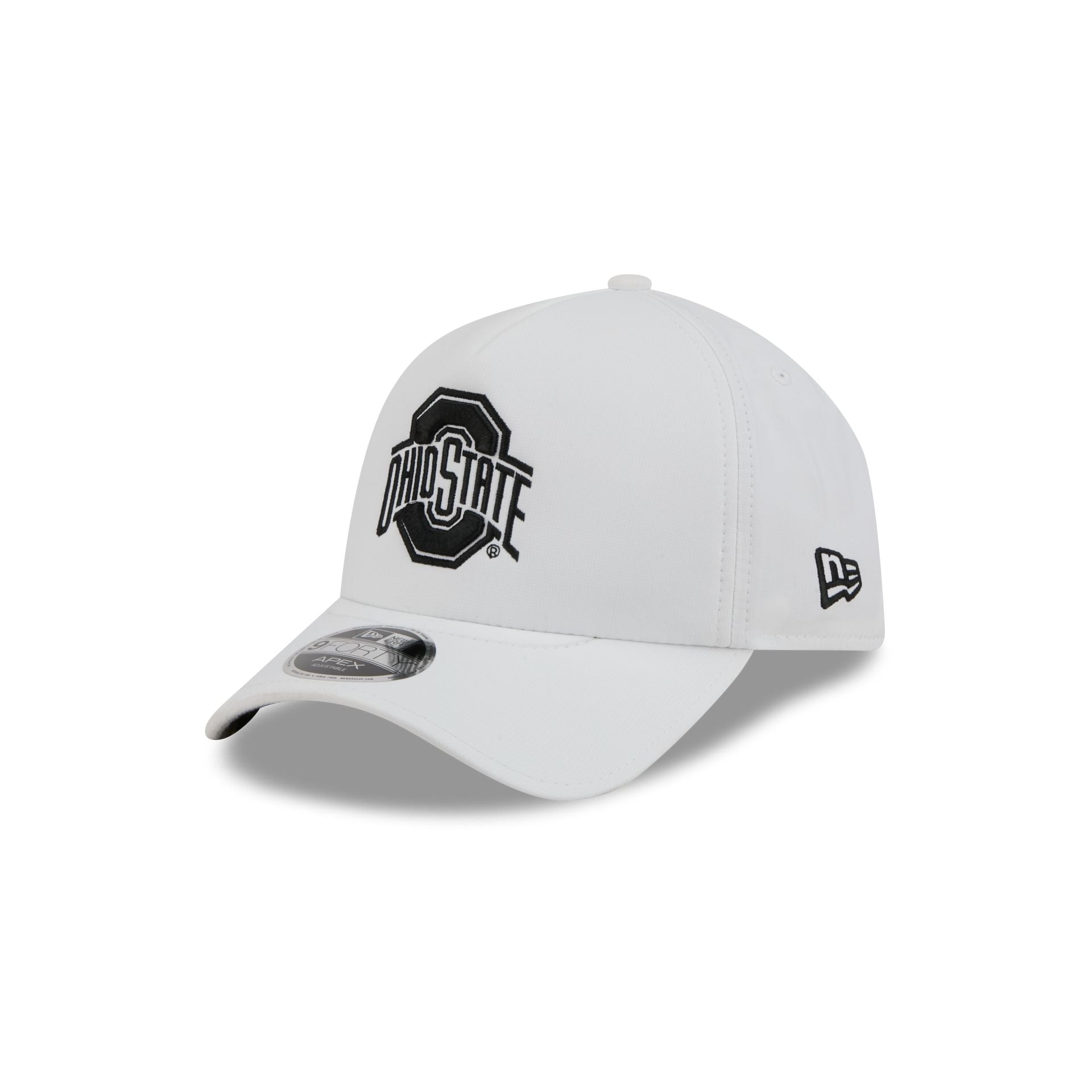 Ohio State Buckeyes White 9FORTY APEX Snapback Hat