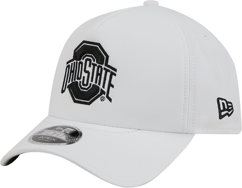 Ohio State Buckeyes White 9FORTY APEX Snapback Hat