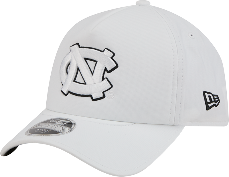 North Carolina Tar Heels White 9FORTY APEX Snapback Hat