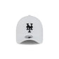 New York Mets White 9FORTY APEX Snapback Hat