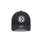 Pittsburgh Steelers Black 9FORTY APEX Snapback Hat