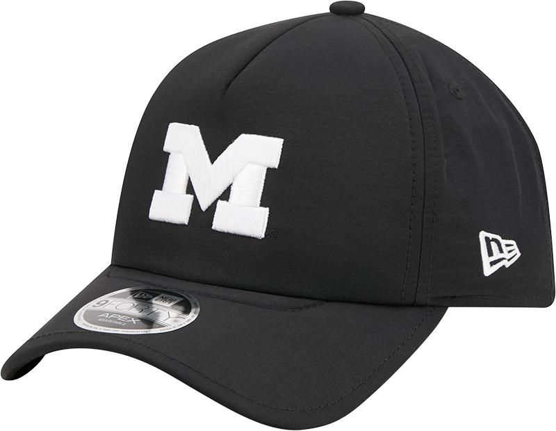 Michigan Wolverines Black 9FORTY APEX Snapback Hat