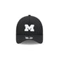 Michigan Wolverines Black 9FORTY APEX Snapback Hat