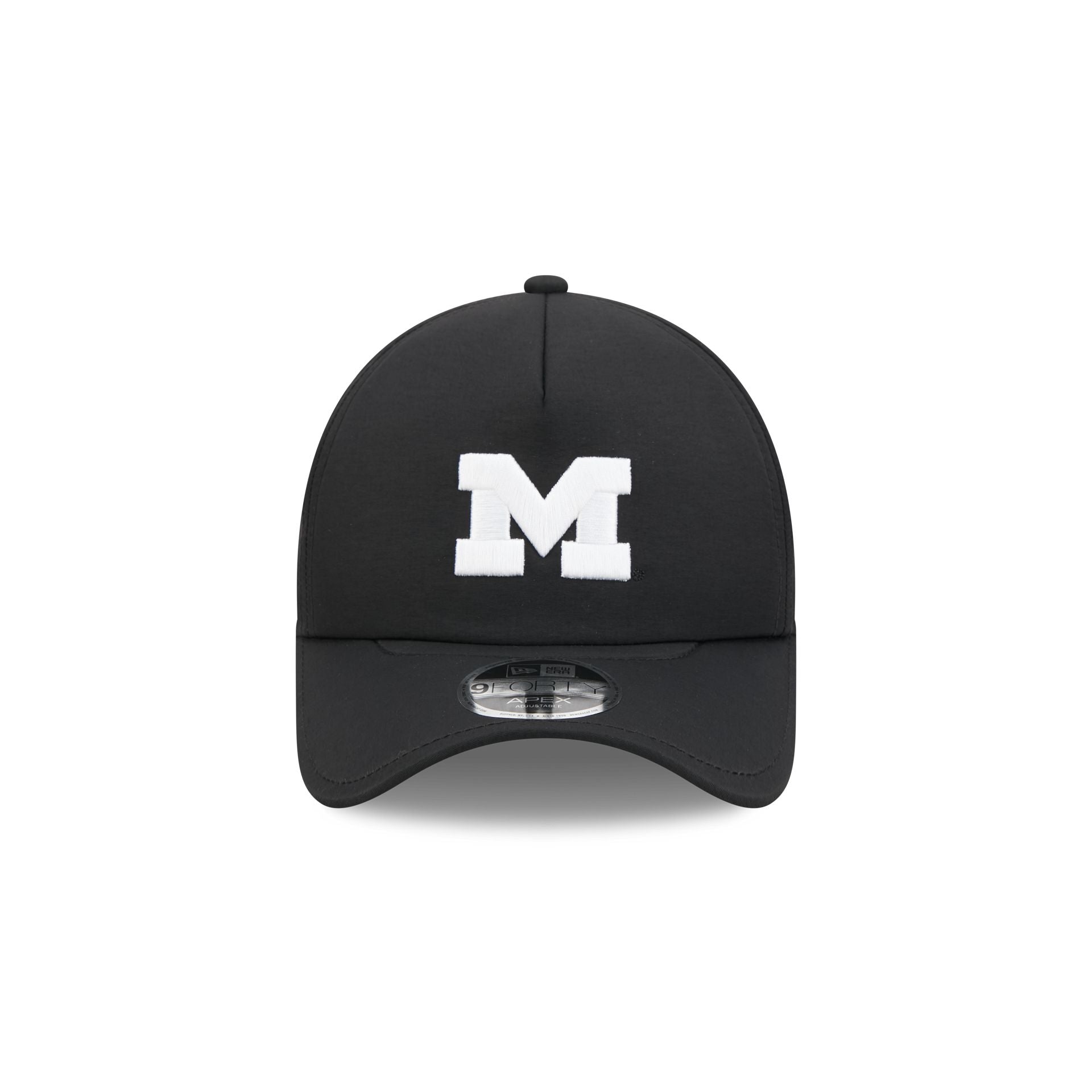 Michigan Wolverines Black 9FORTY APEX Snapback Hat