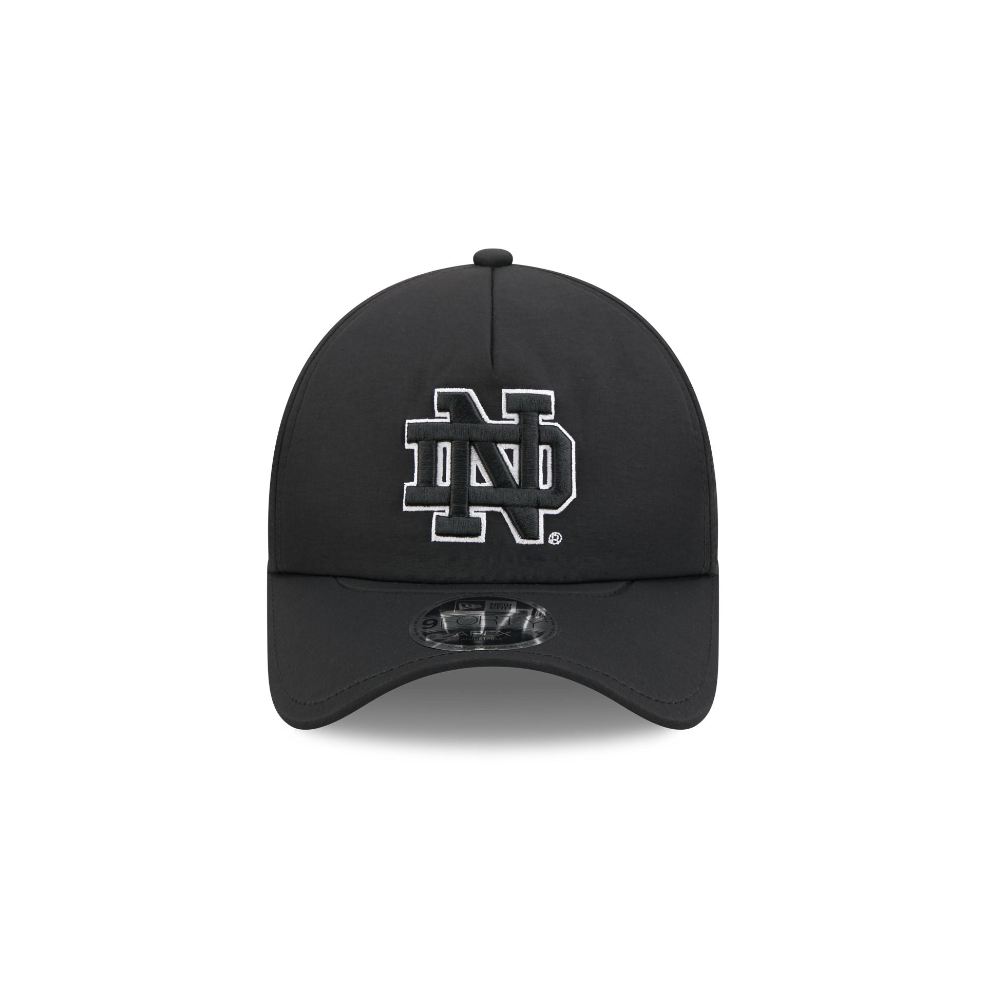 Notre Dame Fighting Irish Black 9FORTY APEX Snapback Hat