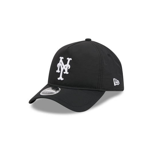 New York Mets Black 9FORTY APEX Snapback Hat - New Era Cap