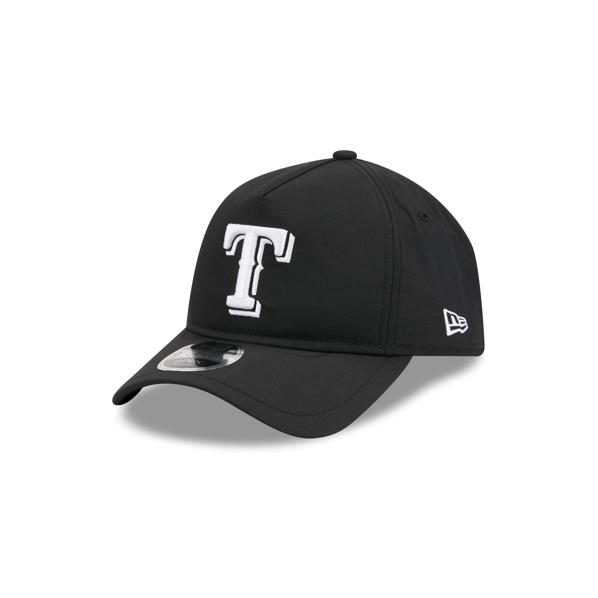 Texas Rangers Black 9FORTY APEX Snapback Hat