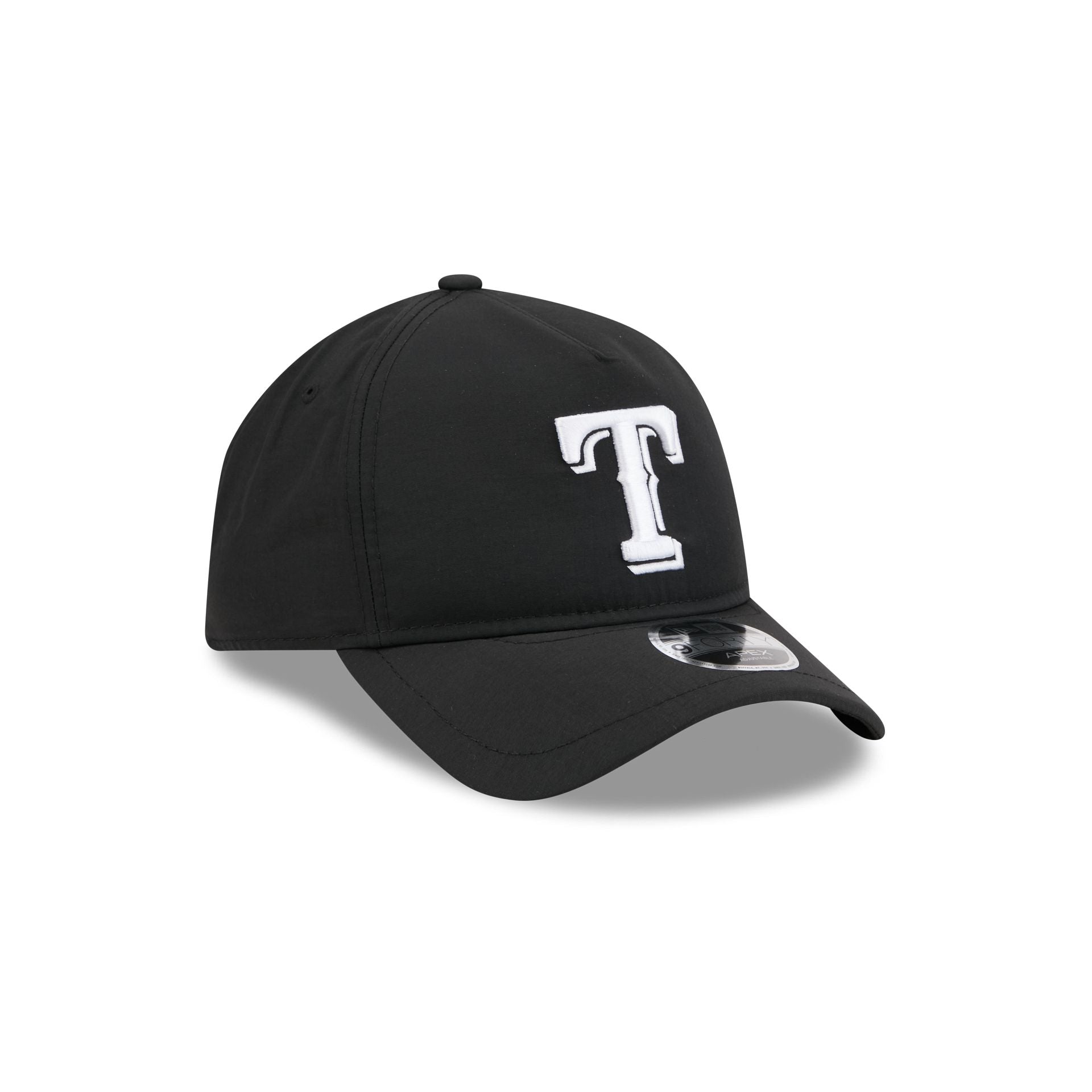 Texas Rangers Black 9FORTY APEX Snapback Hat