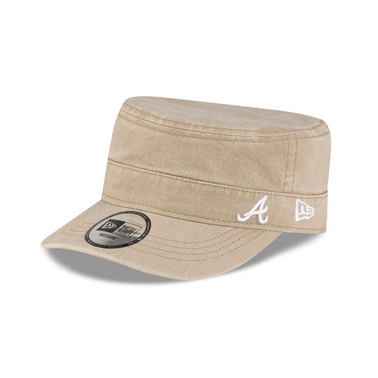 Atlanta Braves Pigment Dye Khaki Military Cap - New Era Cap