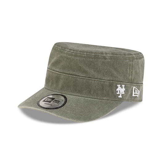 New York Mets Pigment Dye Olive Military Cap - New Era Cap