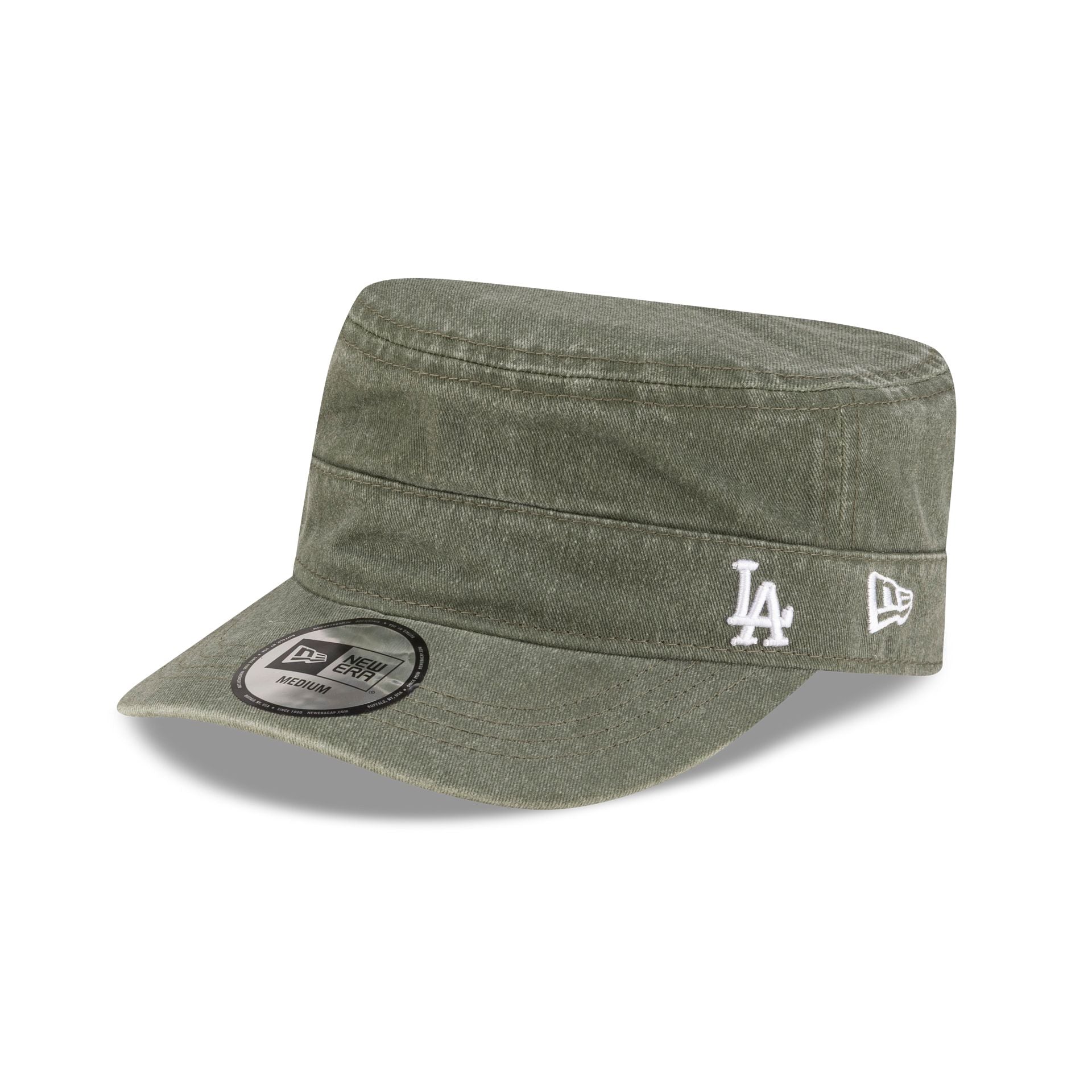 Los Angeles Dodgers Pigment Dye Olive Military Cap