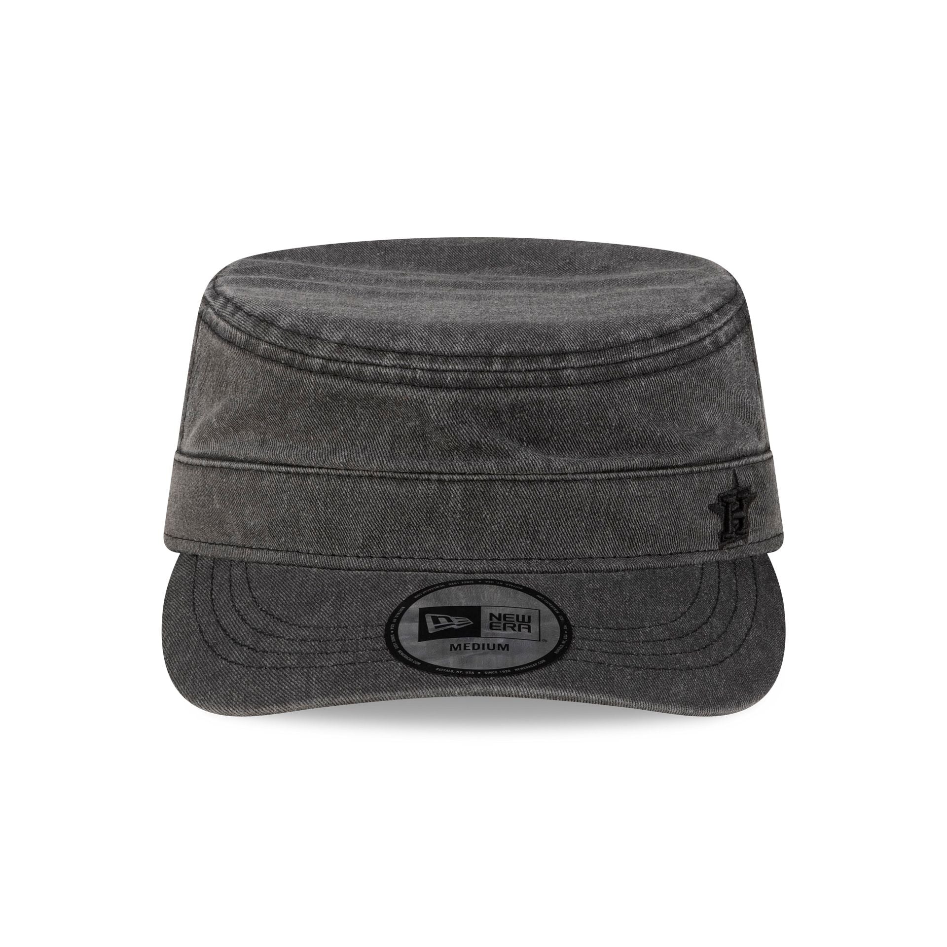 Houston Astros Pigment Dye Black Military Cap